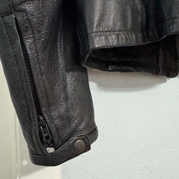 Hot Leathers Women’s Moto Jacket Black w/ Pink & Silver Stripes XL - Picture 10 of 10